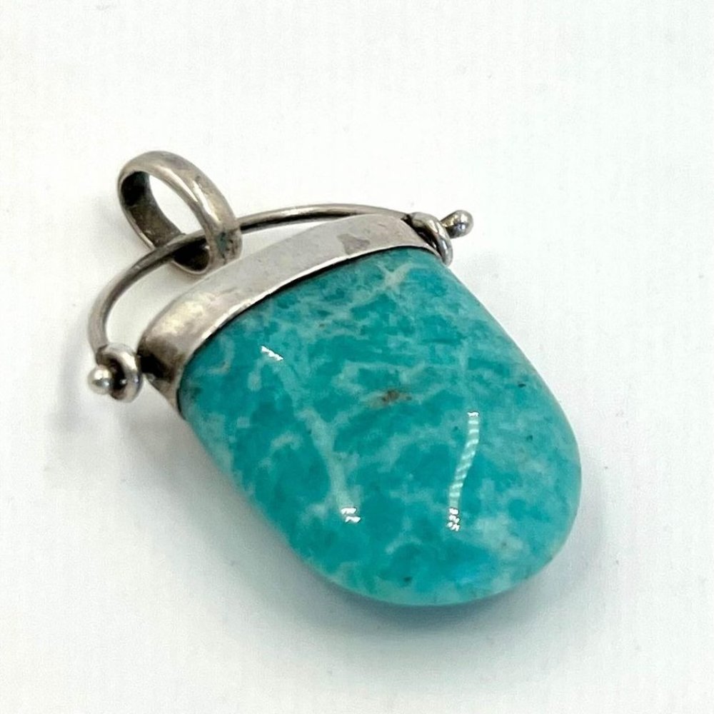 Knockout Amazonite And Sterling Silver Pendant - image 7